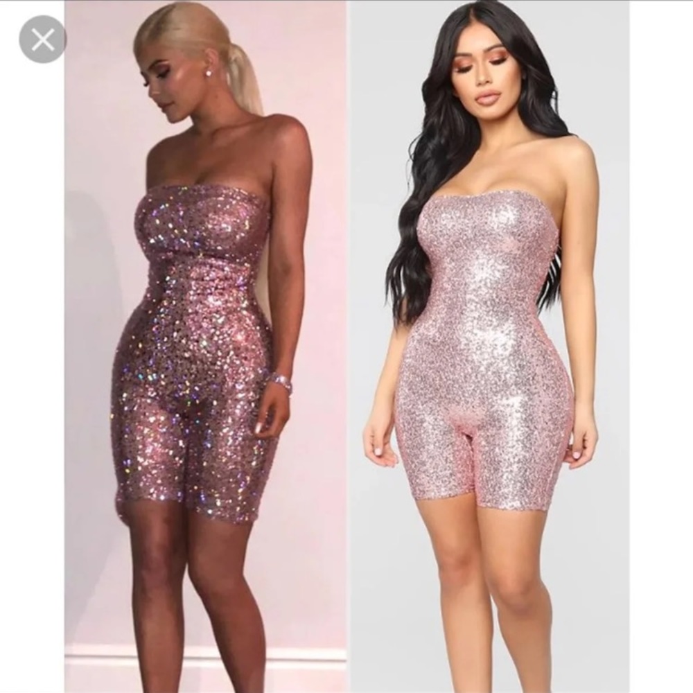 Fashion nova pink romper